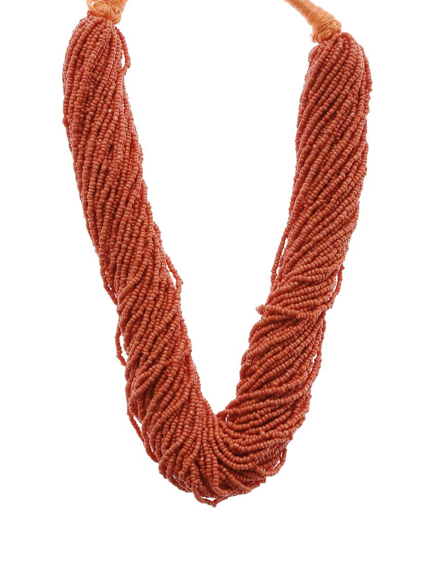 women ethnic daily wear designer beaded necklace - 16234698 - Standard Image - 1