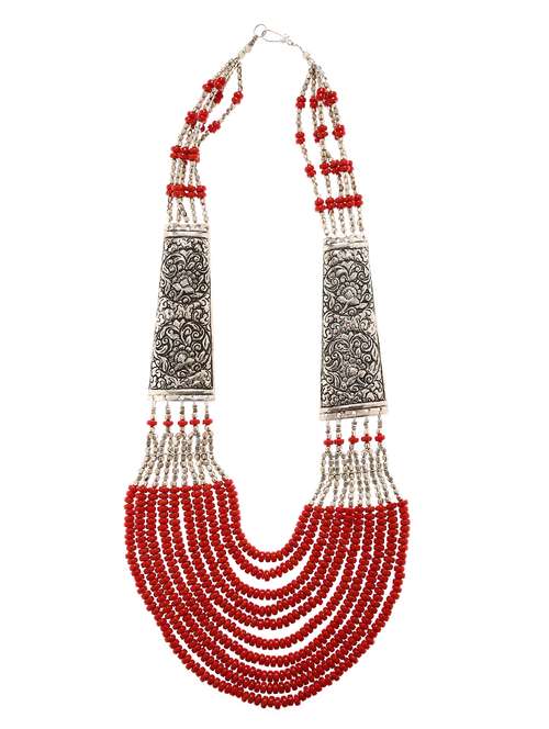 red metal necklace - 16234735 - Standard Image - 0