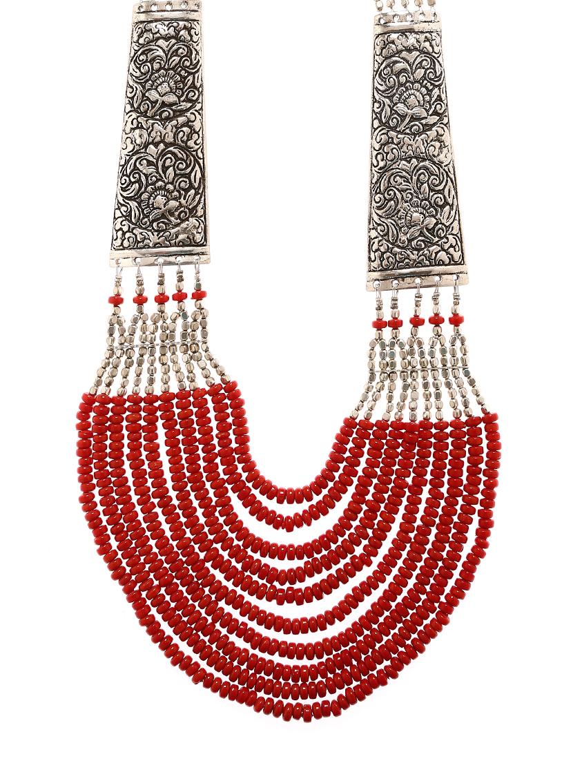 red metal necklace - 16234735 - Standard Image - 1