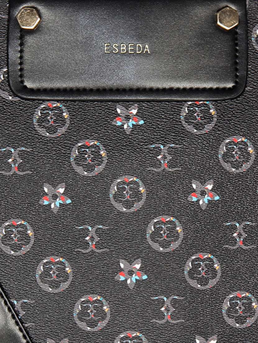 black leatherette (pu) handbag - 16238502 - Standard Image - 4