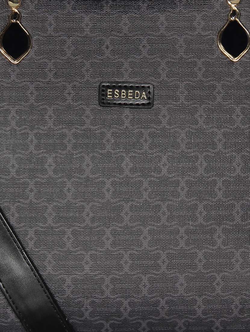 black leatherette (pu) handbag - 16238520 -  Standard Image - 4