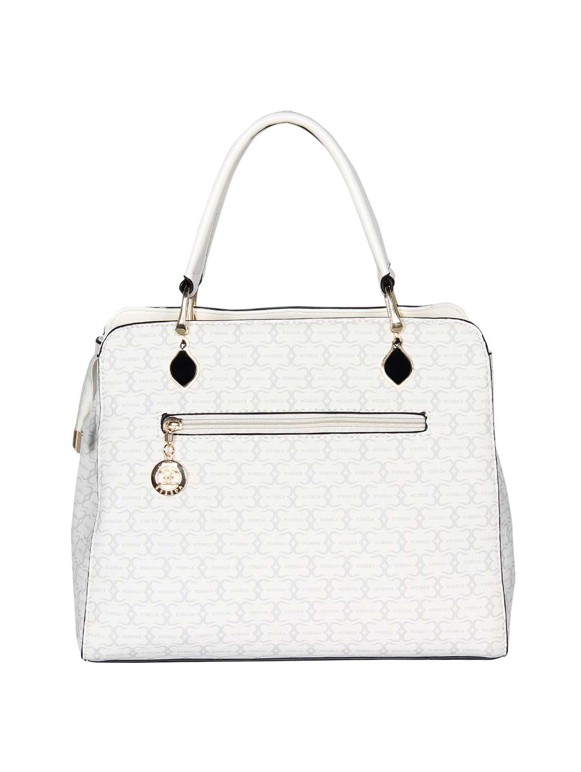 white leatherette (pu) handbag - 16238525 -  Standard Image - 1