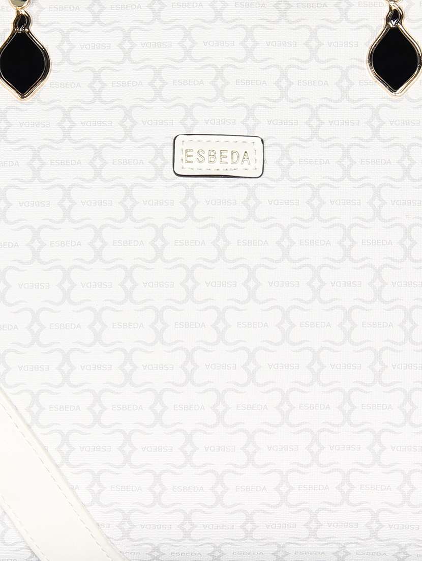 white leatherette (pu) handbag - 16238525 -  Standard Image - 4