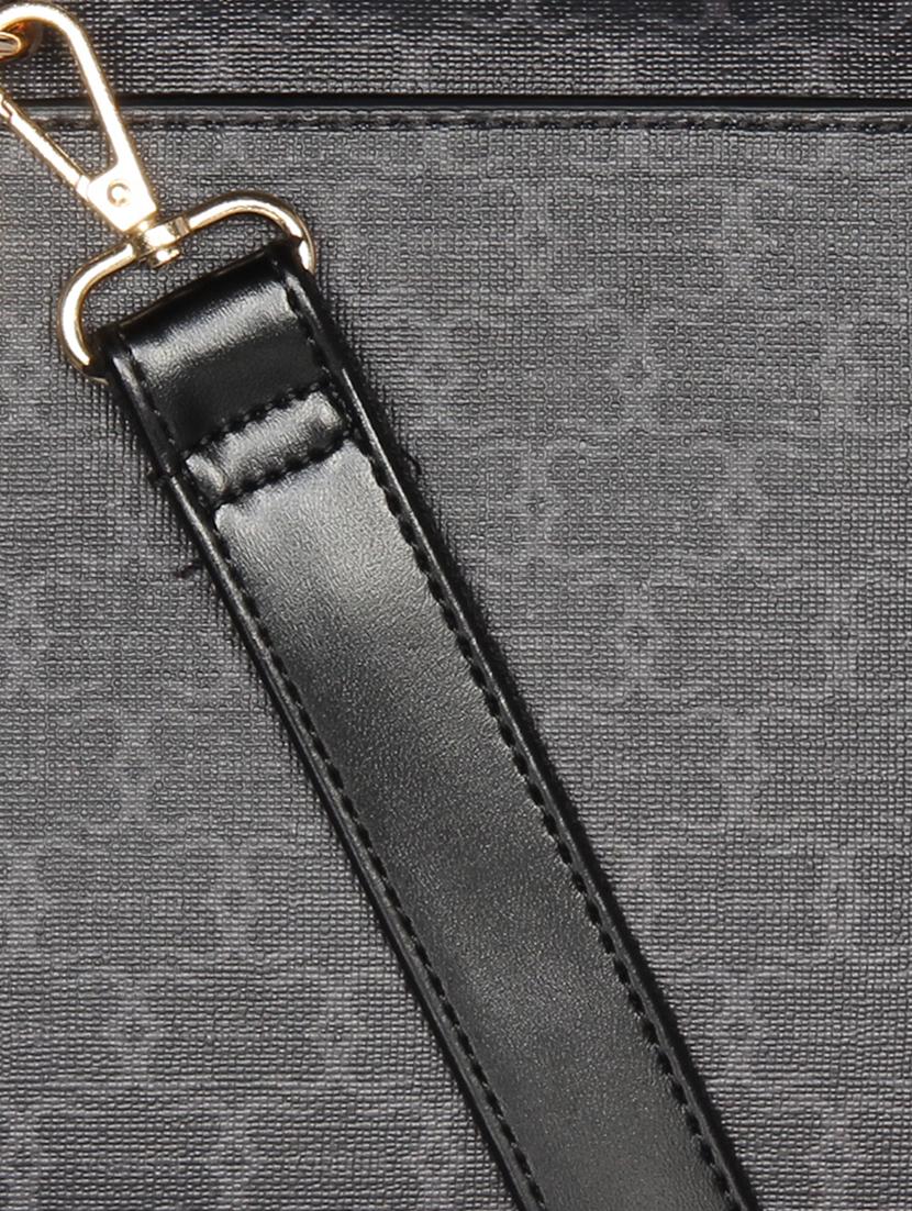black leatherette (pu) handbag - 16238526 - Standard Image - 4