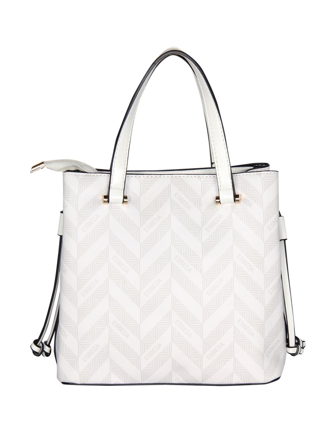 white leatherette (pu) handbag - 16238533 -  Standard Image - 1