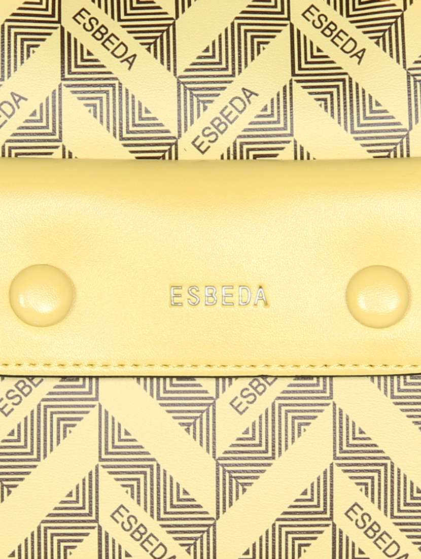 yellow leatherette (pu) handbag - 16238539 - Standard Image - 4