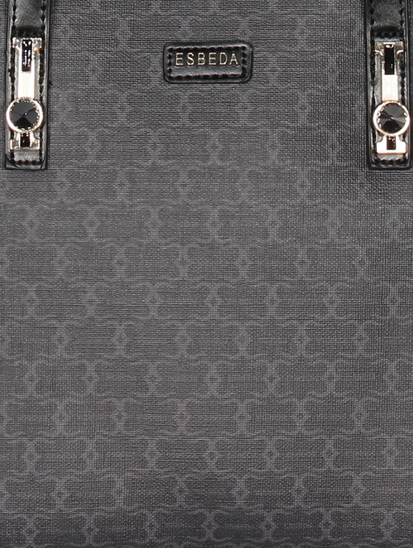 black leatherette (pu) handbag - 16238540 - Standard Image - 4