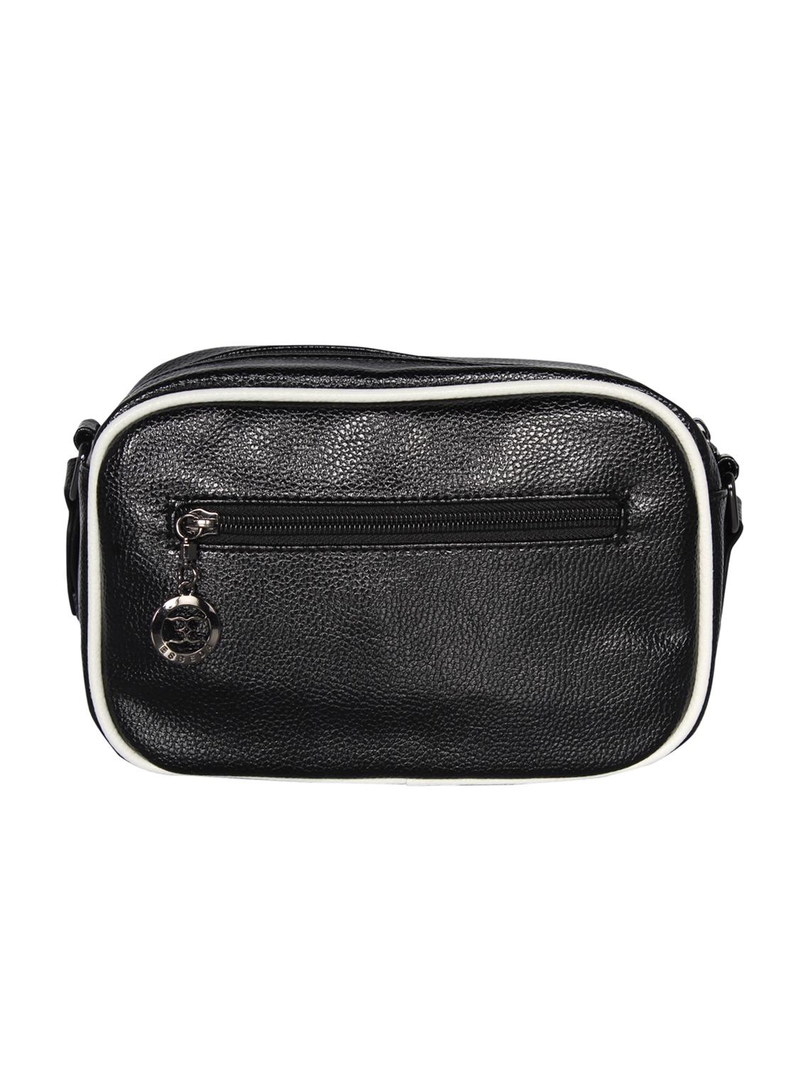 black leatherette (pu) sling bag - 16238547 - Standard Image - 1
