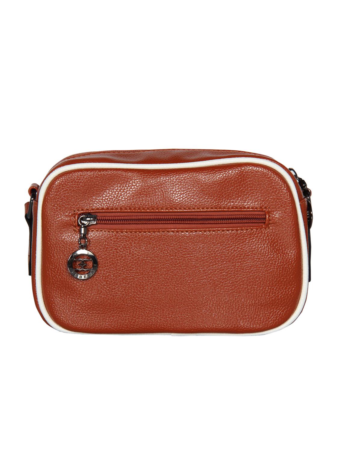 tan leatherette (pu) sling bag - 16238551 - Standard Image - 1