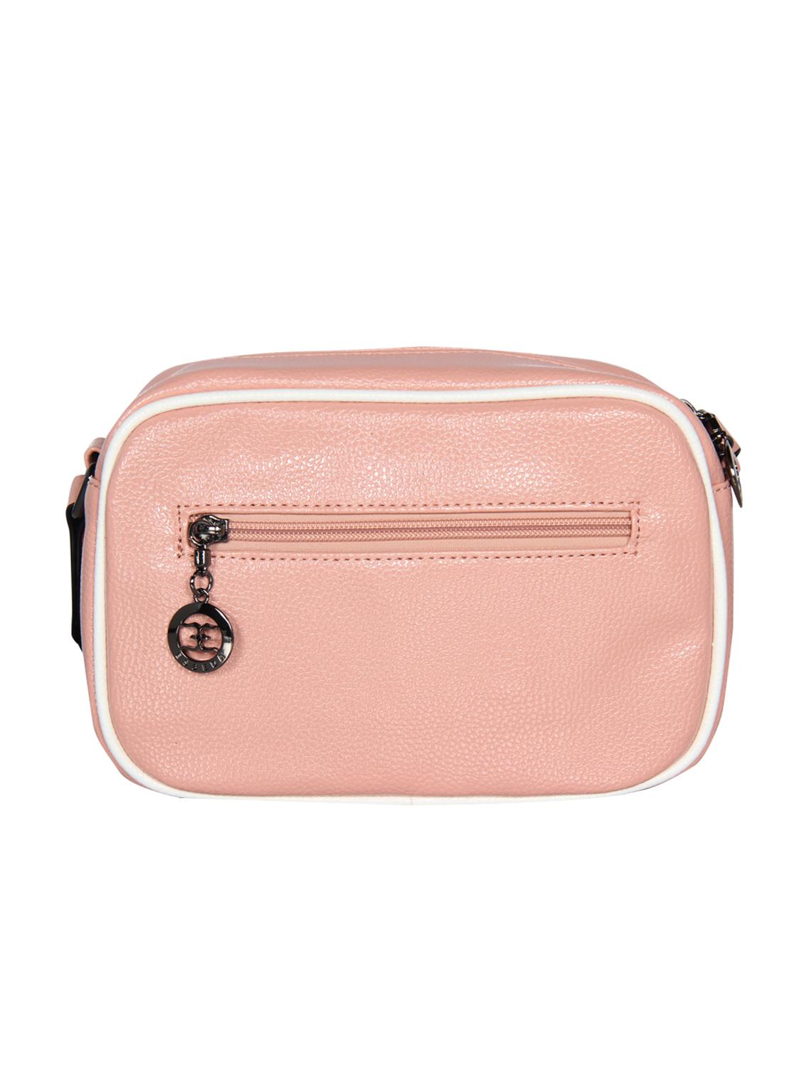 pink leatherette (pu) sling bag - 16238552 - Standard Image - 1