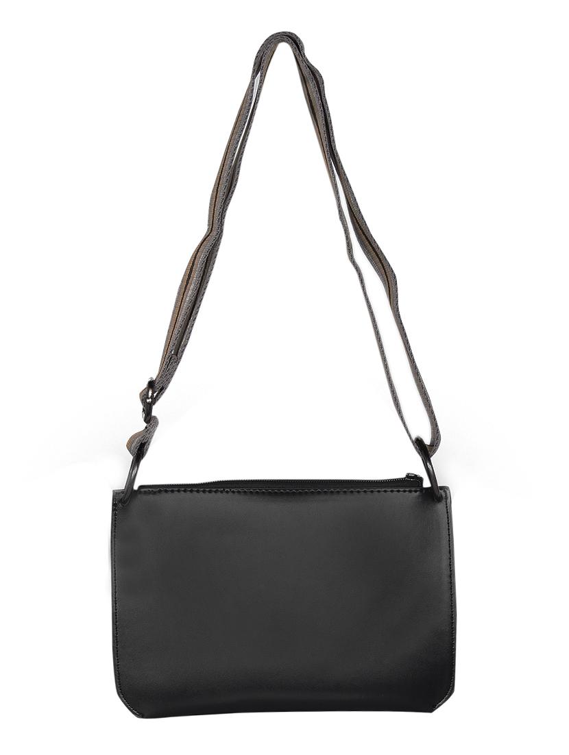 brown leatherette (pu) regular sling bag - 16238554 -  Standard Image - 1