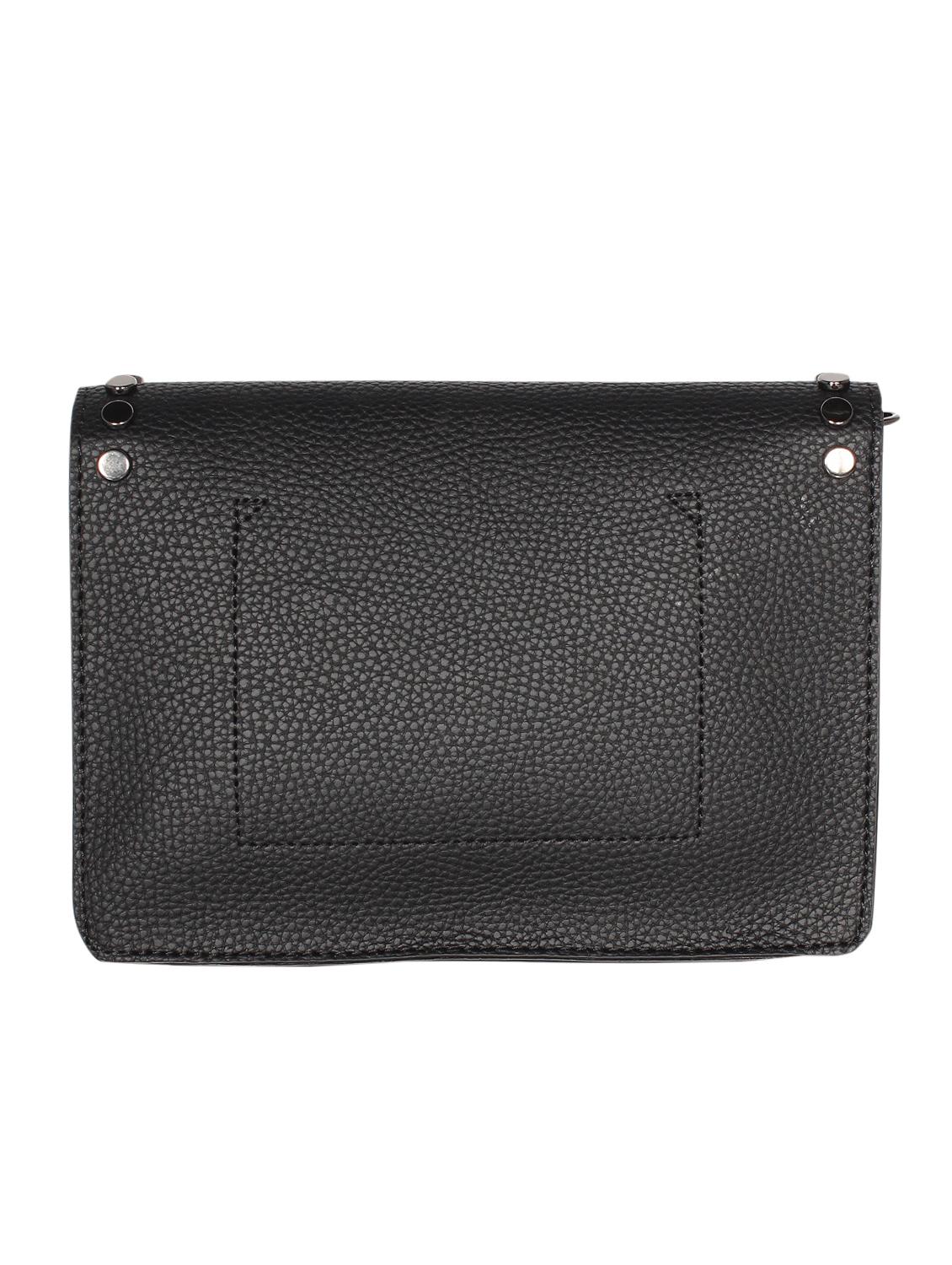 black leatherette (pu) sling bag - 16238556 - Standard Image - 1