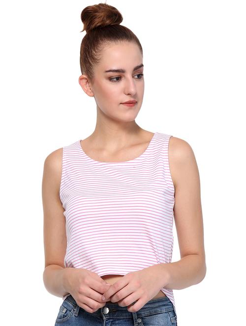 women's crop scoop neck top - 16241708 - Standard Image - 0
