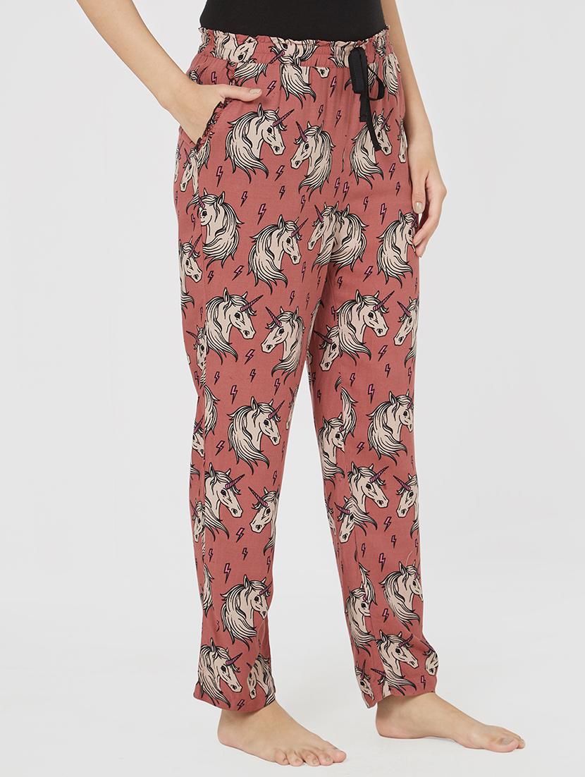 drawstring unicorn print pajama - 16245141 -  Standard Image - 1
