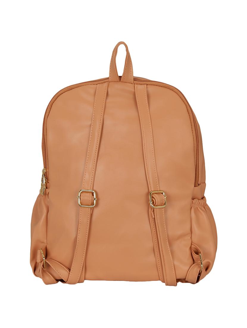 pink leatherette (pu) regular backpack - 16245667 -  Standard Image - 1