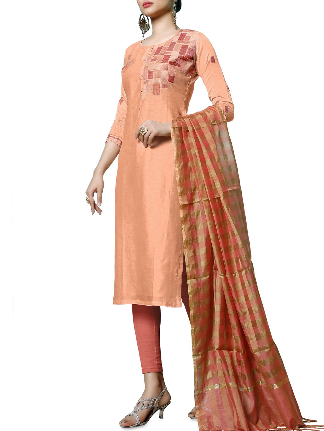 embroidered unstitched suit - 16246896 -  Standard Image - 1