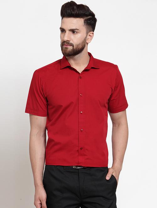mens solid casual shirt - 16250023 - Standard Image - 0