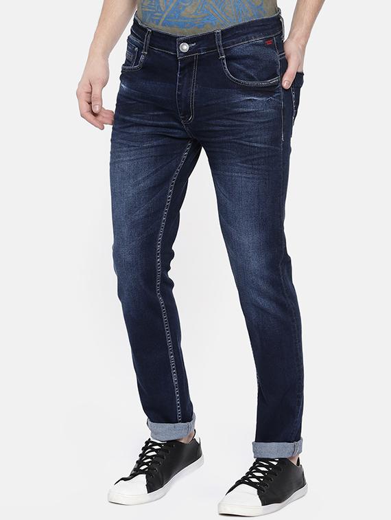 blue heavy washed jeans - 16252620 - Standard Image - 1