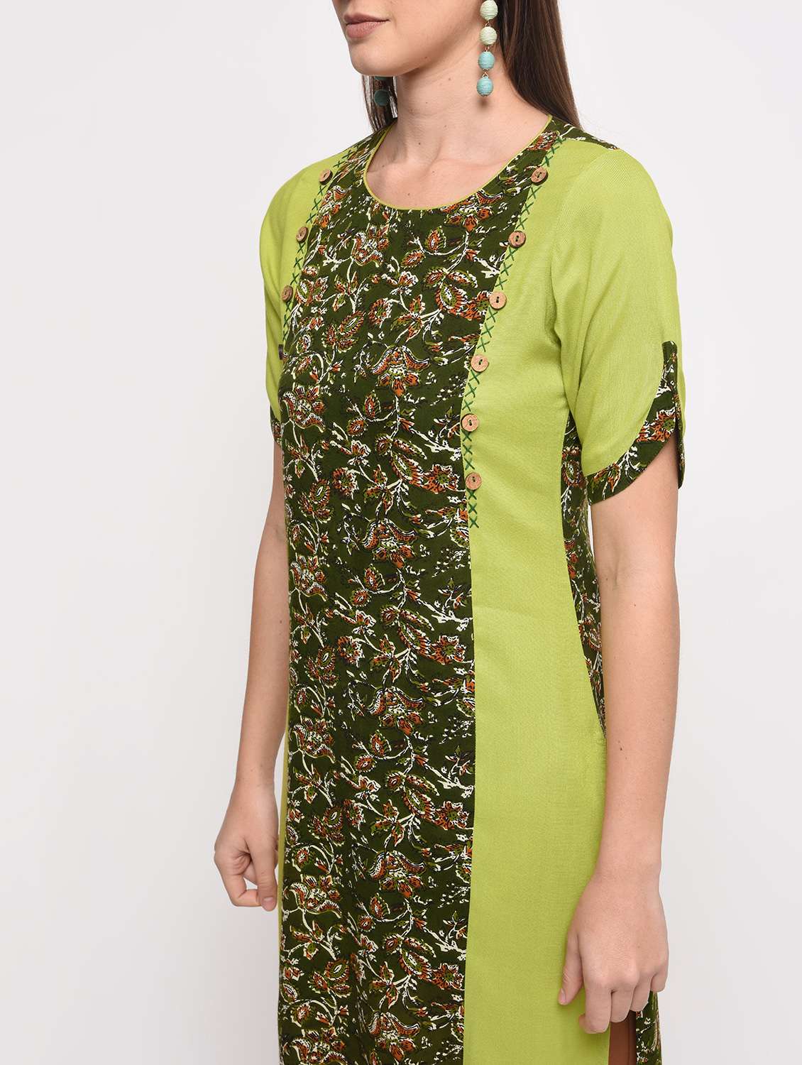 women's straight kurta - 16259565 - Standard Image - 4