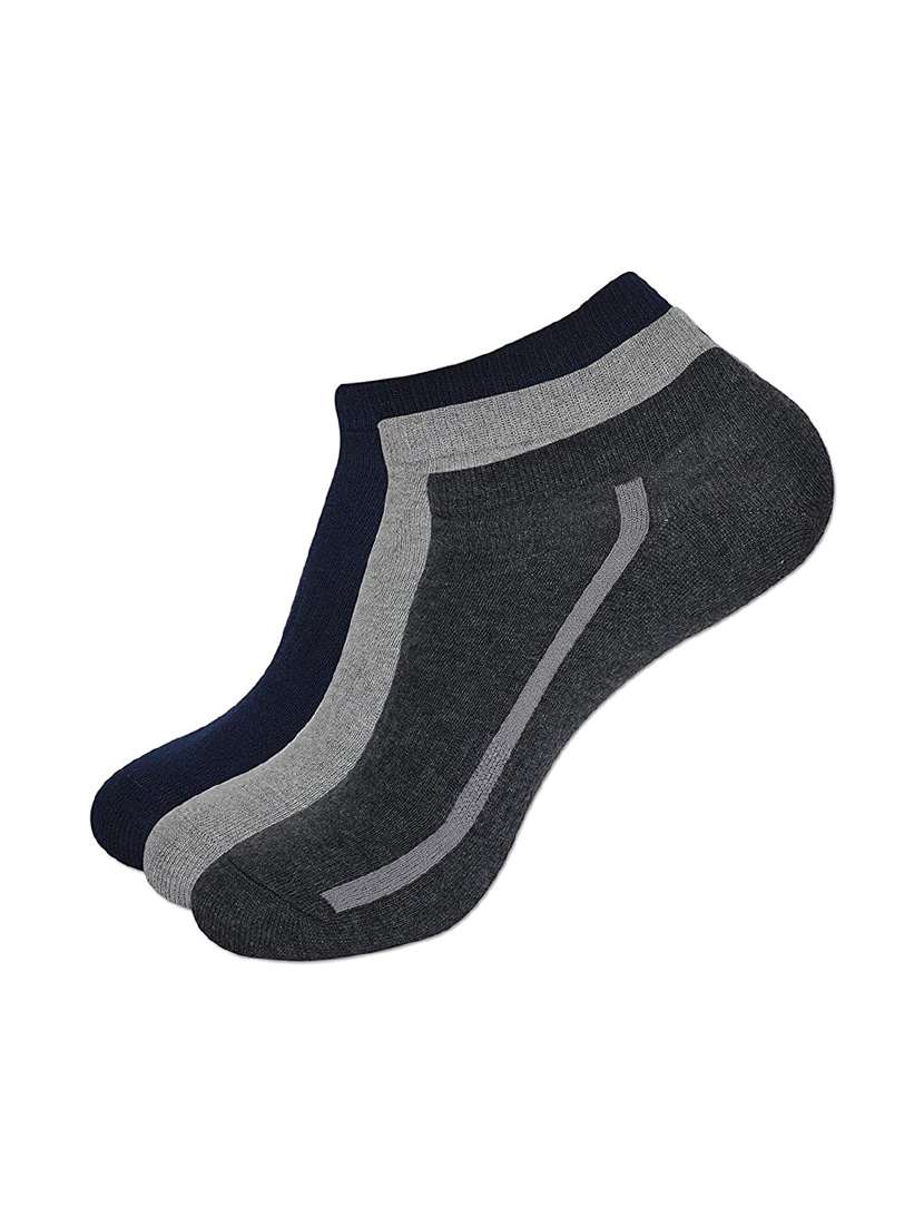 men pack of 3 solid ankle length sock
