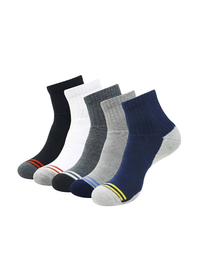 pack of 5 printed above ankle length sock