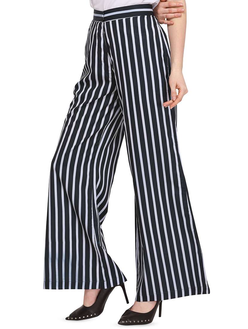 wide leg striped trousers  - 16261171 -  Standard Image - 1