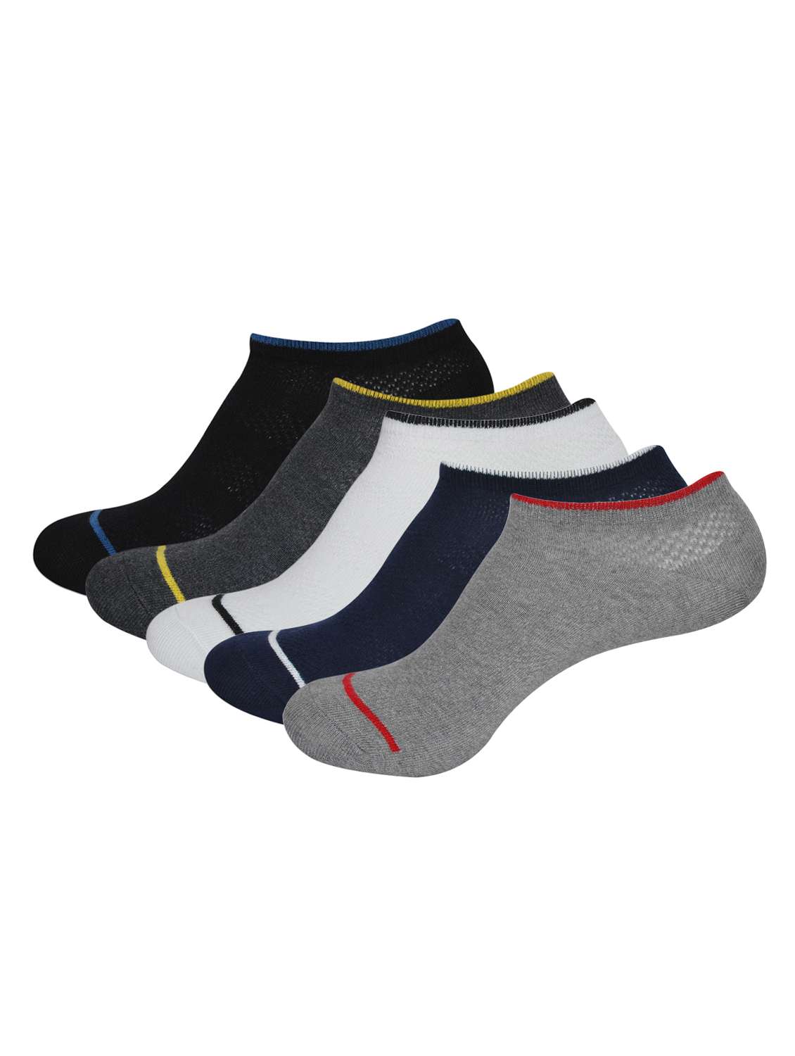 men pack of 5 solid ankle length sock