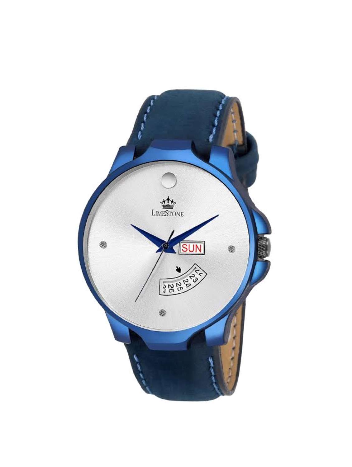 limestone round dial analog watch - (ls2794)