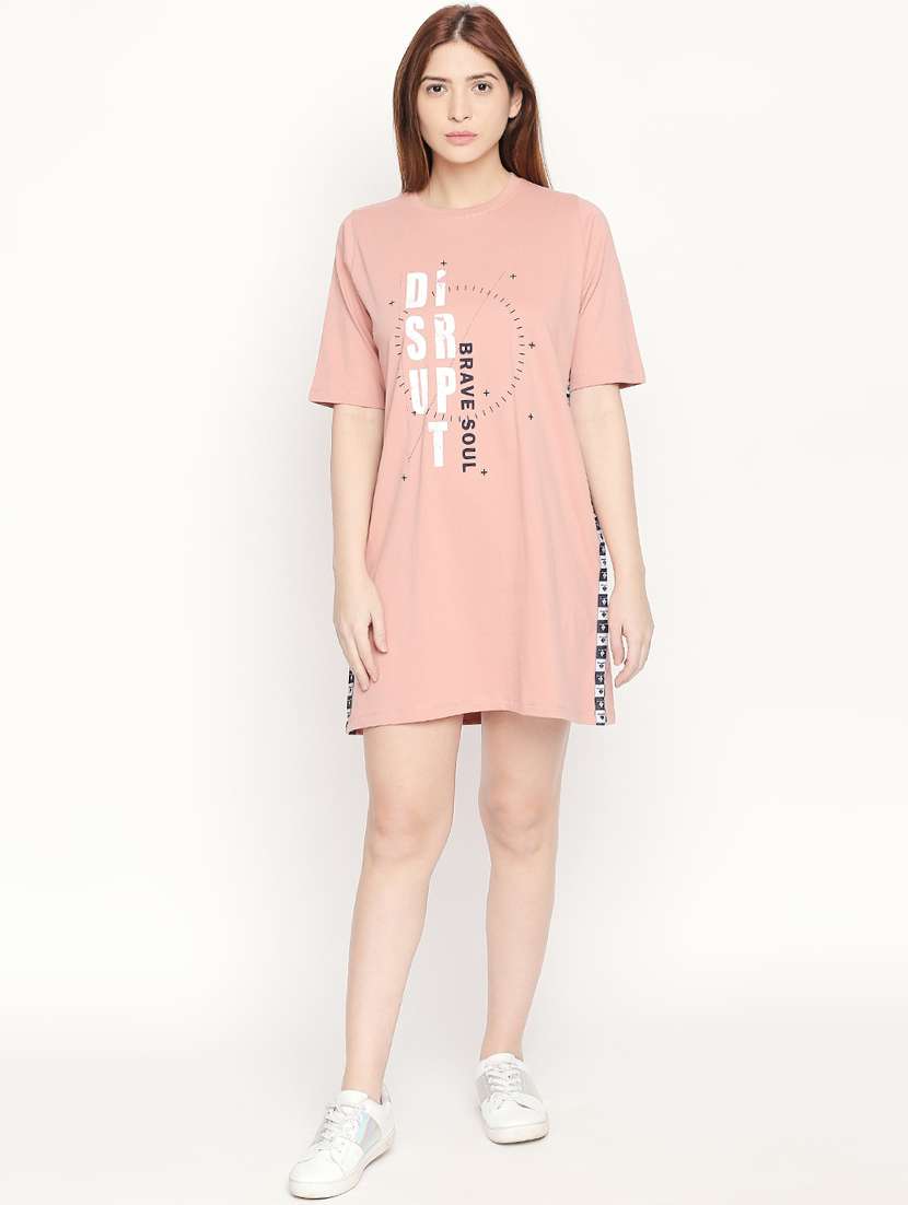 digital prints sporty shift dress