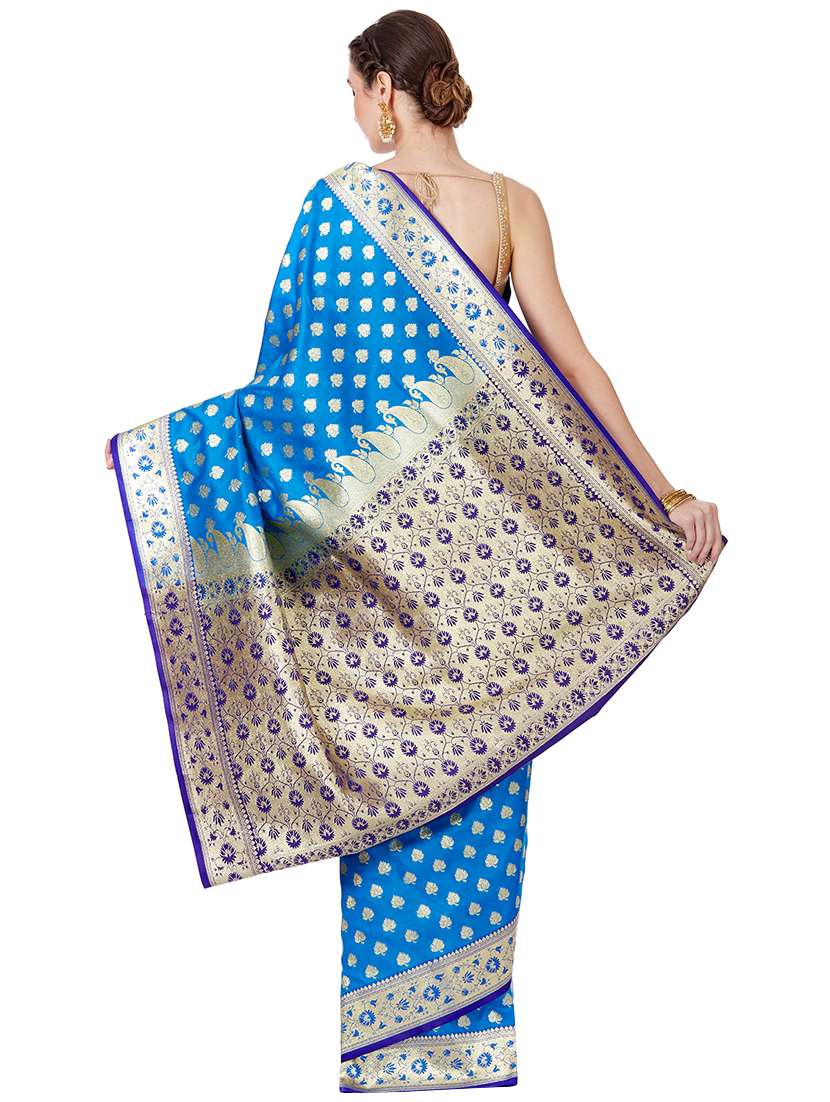 women's banarasi saree with blouse - 16270762 -  Standard Image - 1