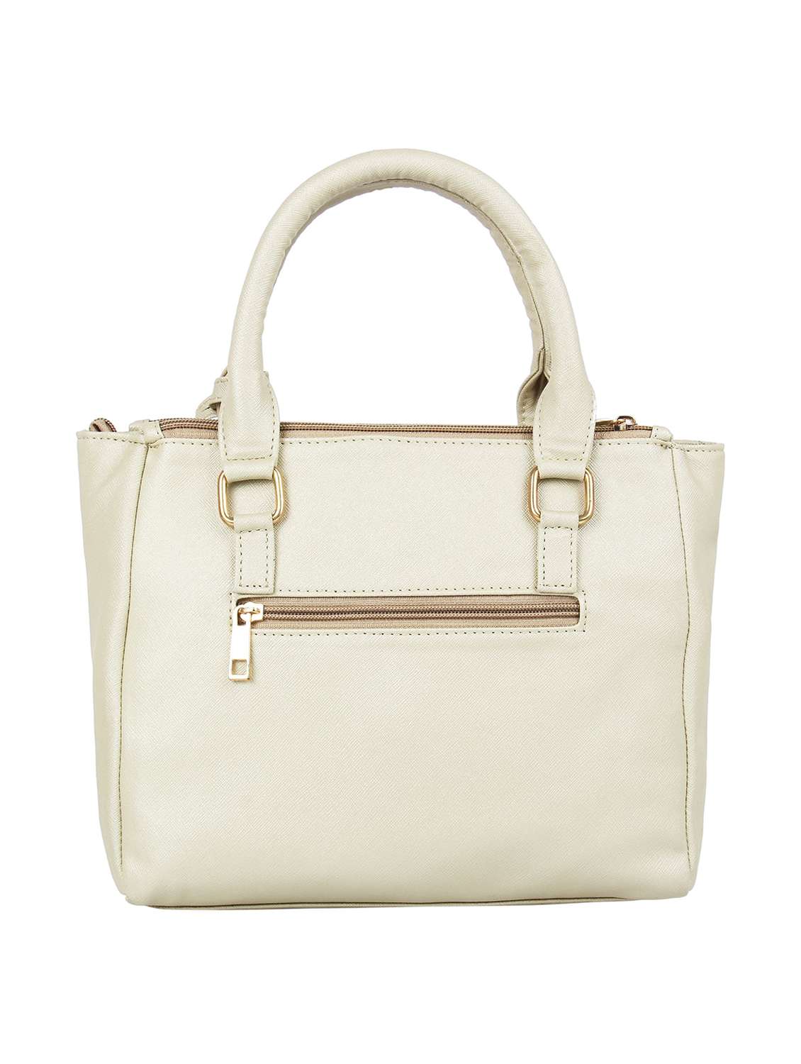 white leatherette (pu) regular handbag - 16271864 - Standard Image - 1