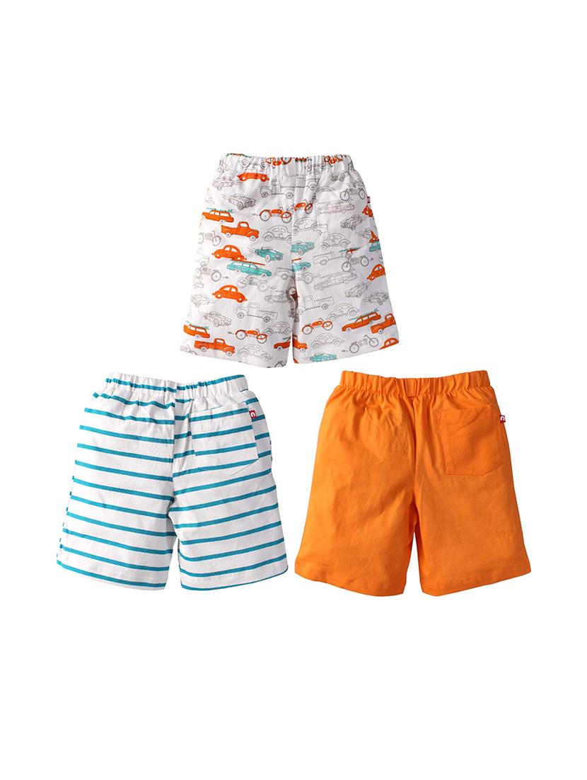 set of 3 multi colored cotton shorts - 16274510 - Standard Image - 1