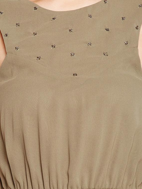 embellished a-line dress - 16274739 - Standard Image - 4