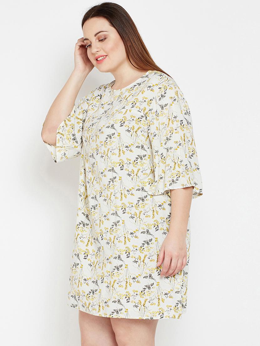 floral a-line plus dress - 16274793 - Standard Image - 1