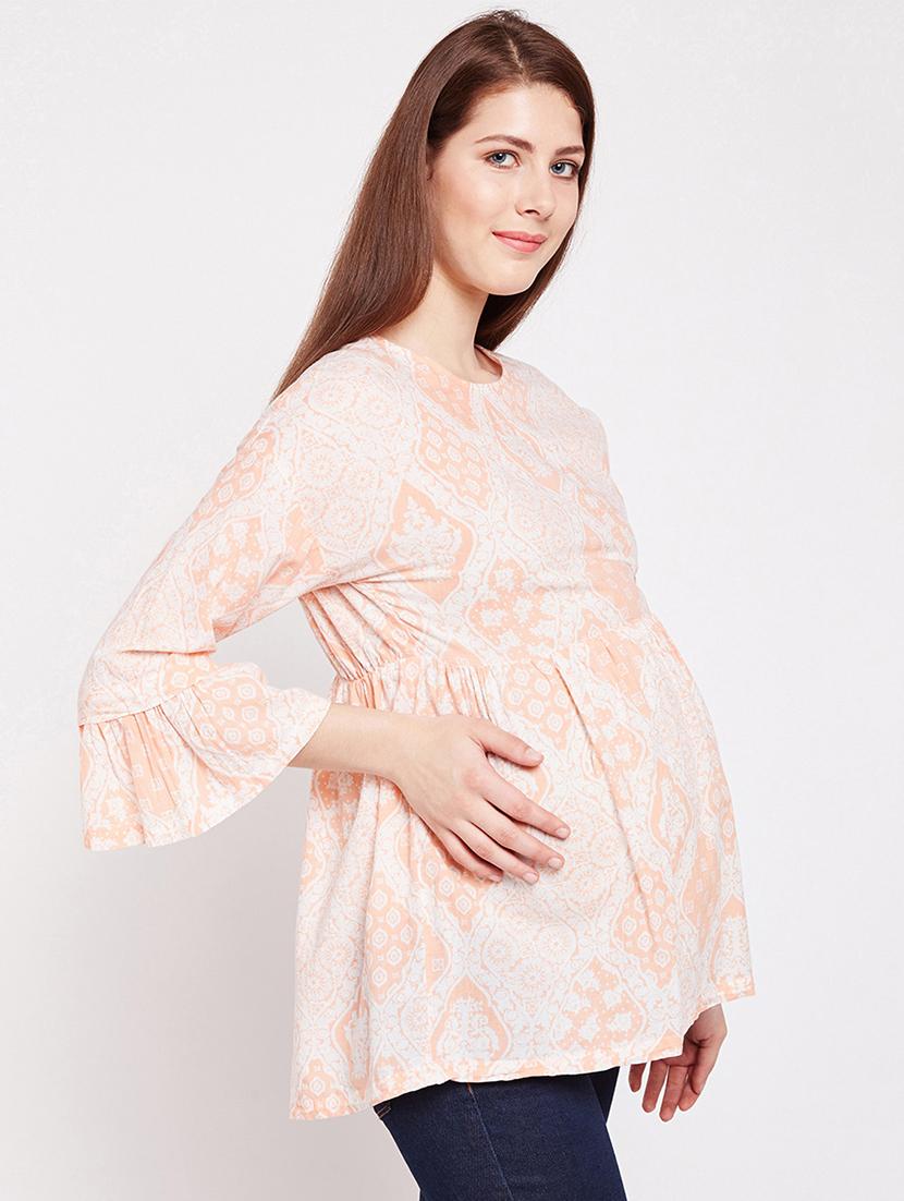 criss cross detail maternity wear top - 16274829 -  Standard Image - 1