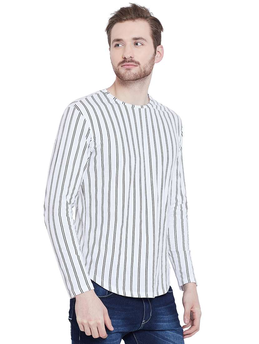white striped t-shirt - 16275069 - Standard Image - 1