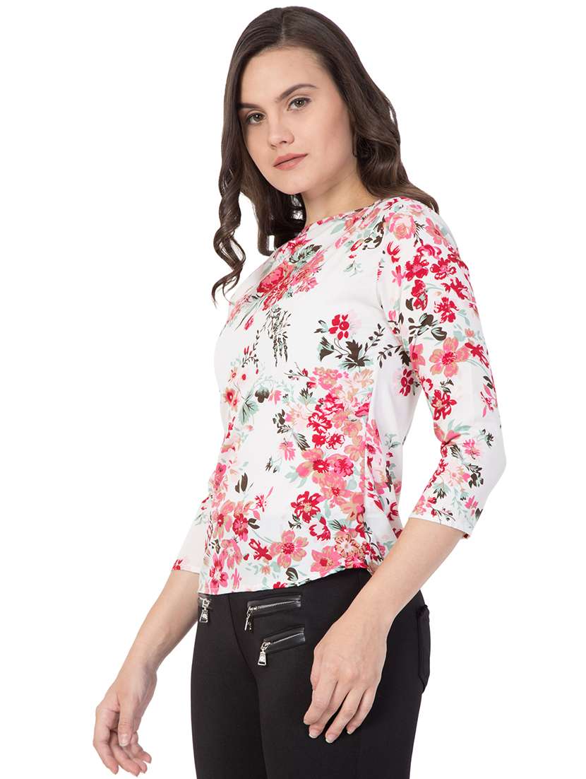 women's straight boat neck top - 16278756 - Standard Image - 1