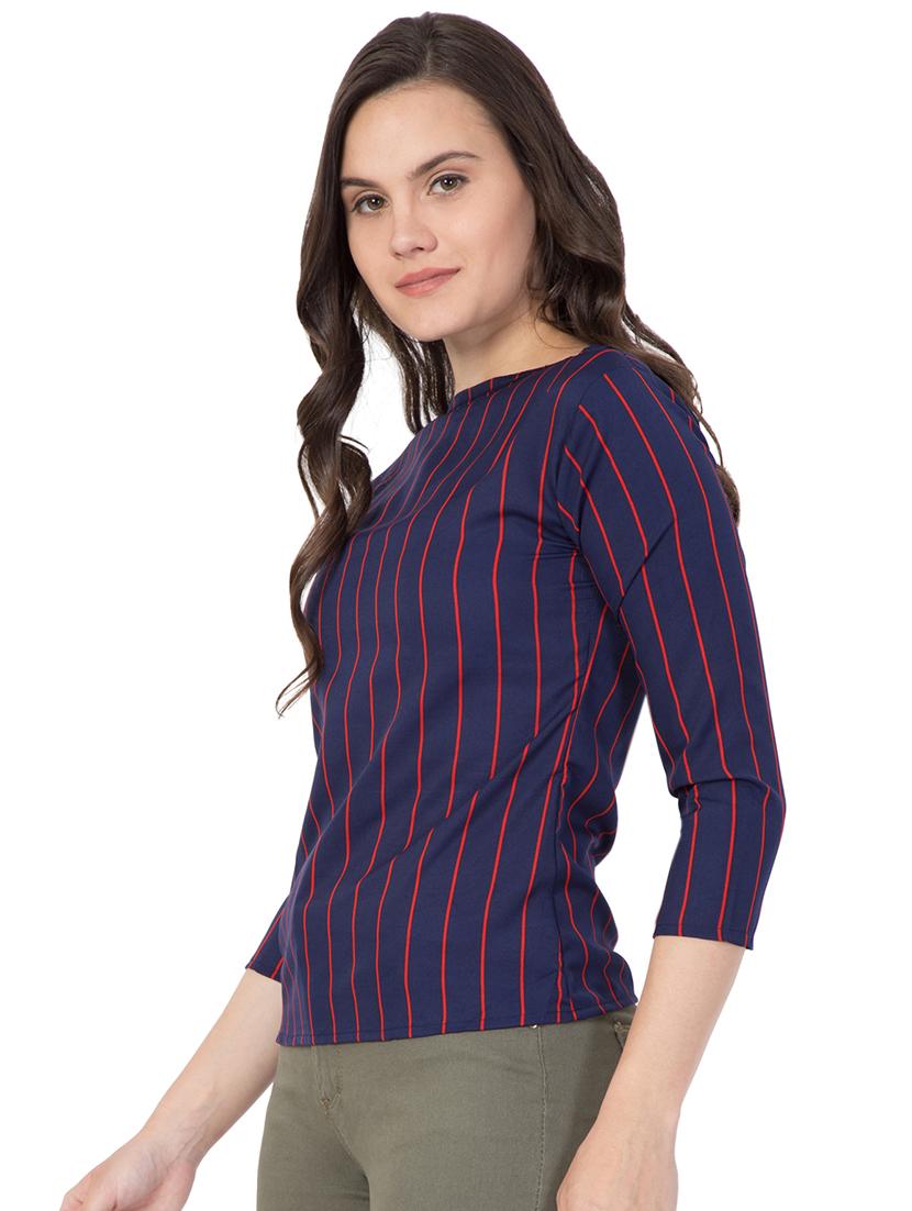 women's straight boat neck top - 16278770 - Standard Image - 1