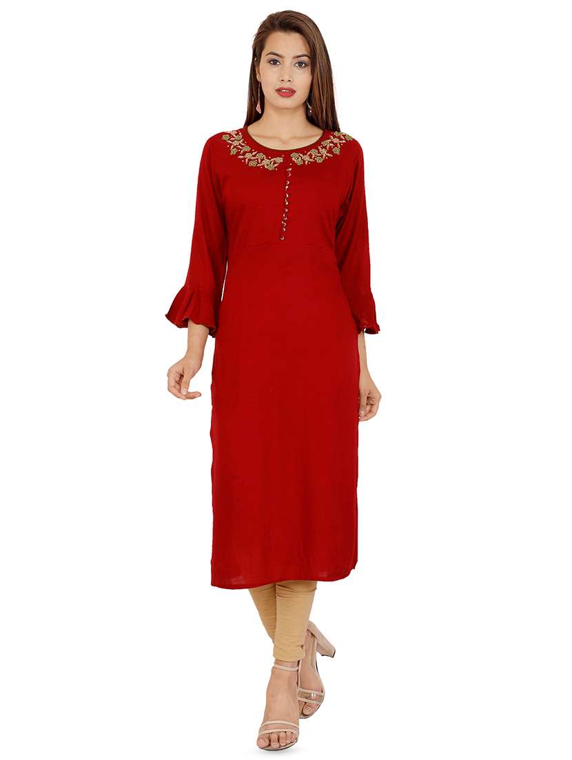 women's straight kurta - 16280042 - Zoom Image - 0