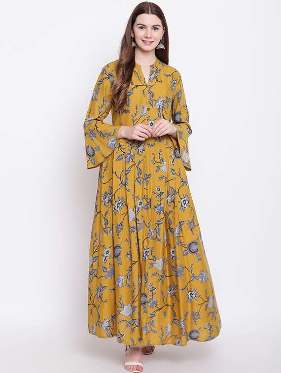 floral flared kurta