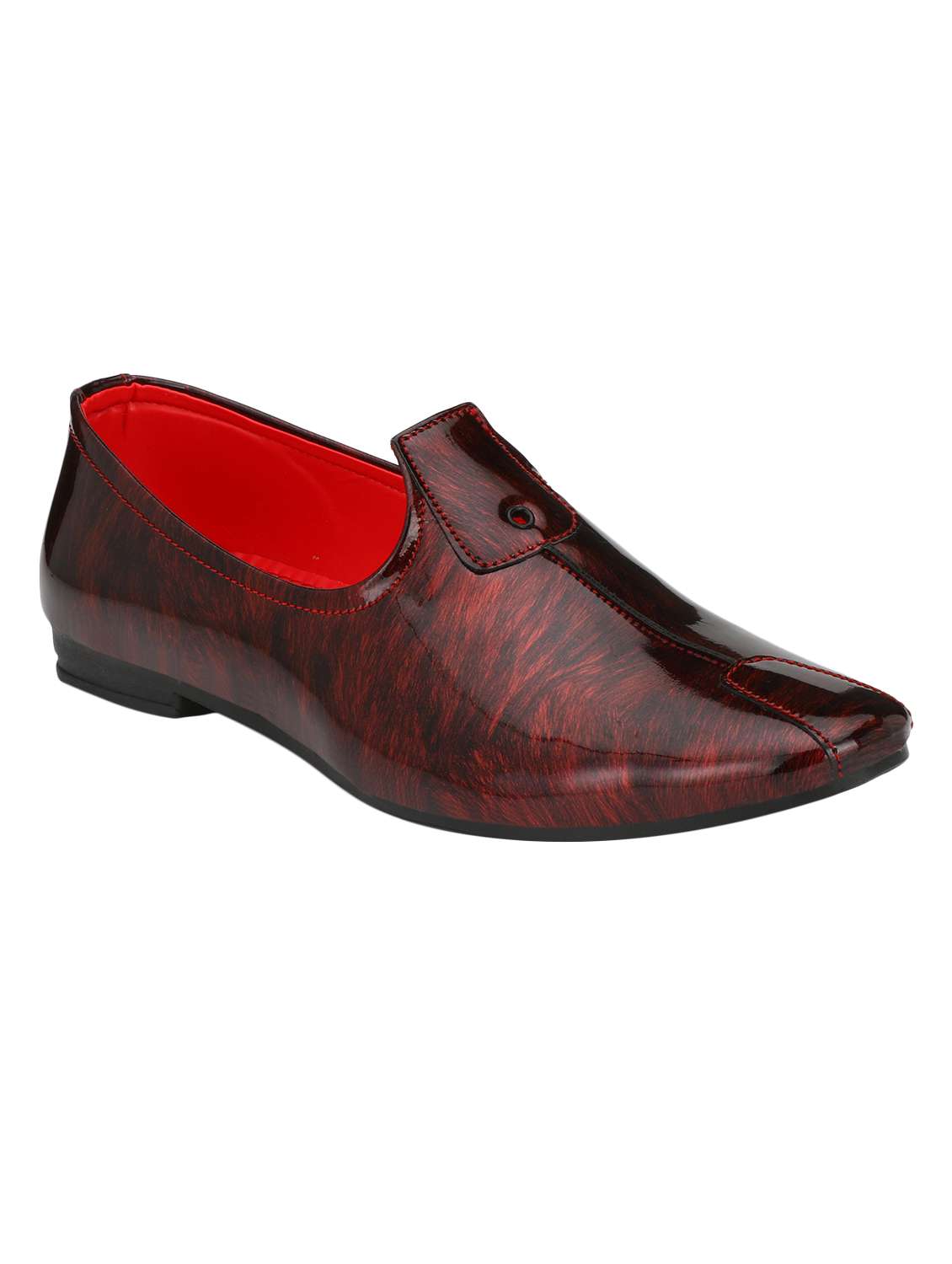 red patent leather slip on jutis - 16282390 -  Zoom Image - 0