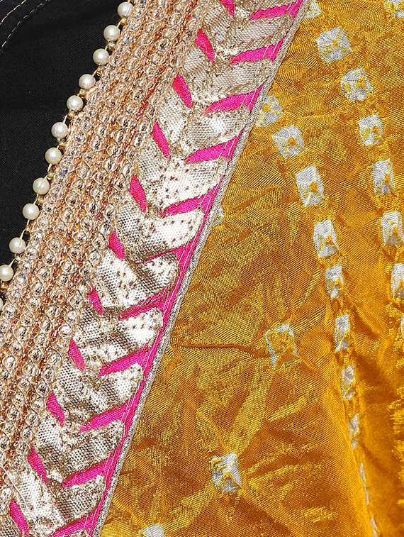 yellow chiffon dupatta - 16282444 - Standard Image - 1