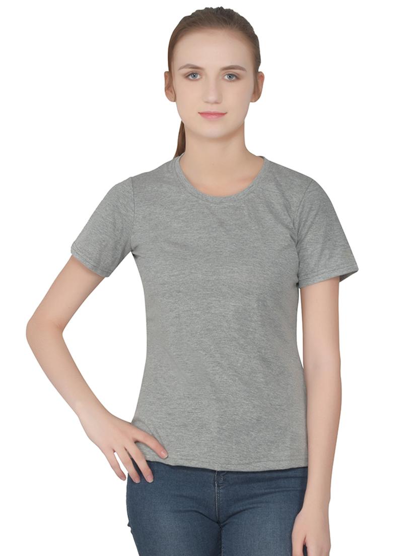 women solid round neck regular t-shirt - 16283652 - Zoom Image - 0