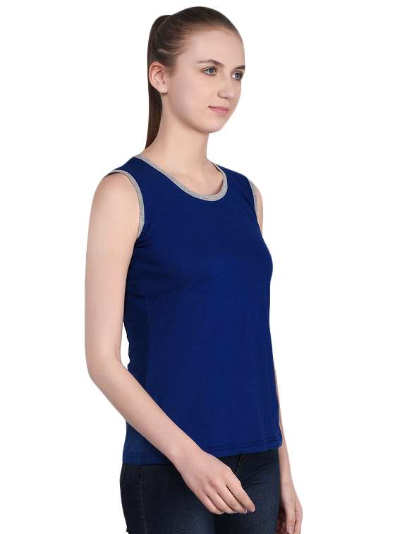 women's color block round neck t-shirt - 16283669 -  Standard Image - 1