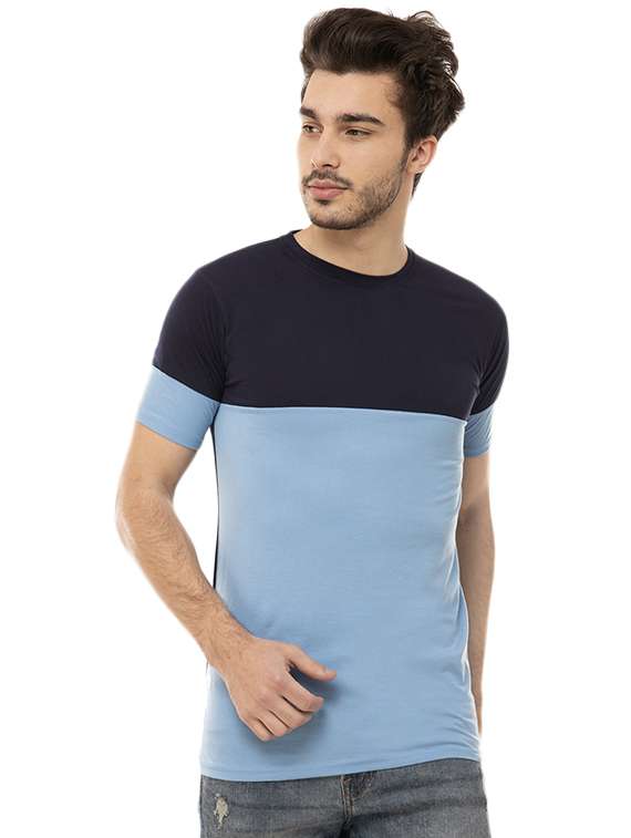 blue combo tshirt - 16284642 -  Standard Image - 1