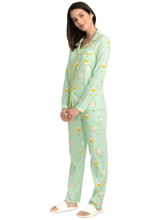 quirky print nightwear set - 16286367 - Standard Image - 1