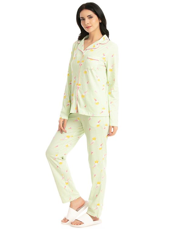 quirky print nightwear set - 16286368 - Standard Image - 1