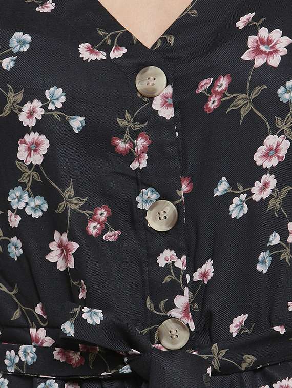 women's fit & flare floral dress - 16287105 -  Standard Image - 4