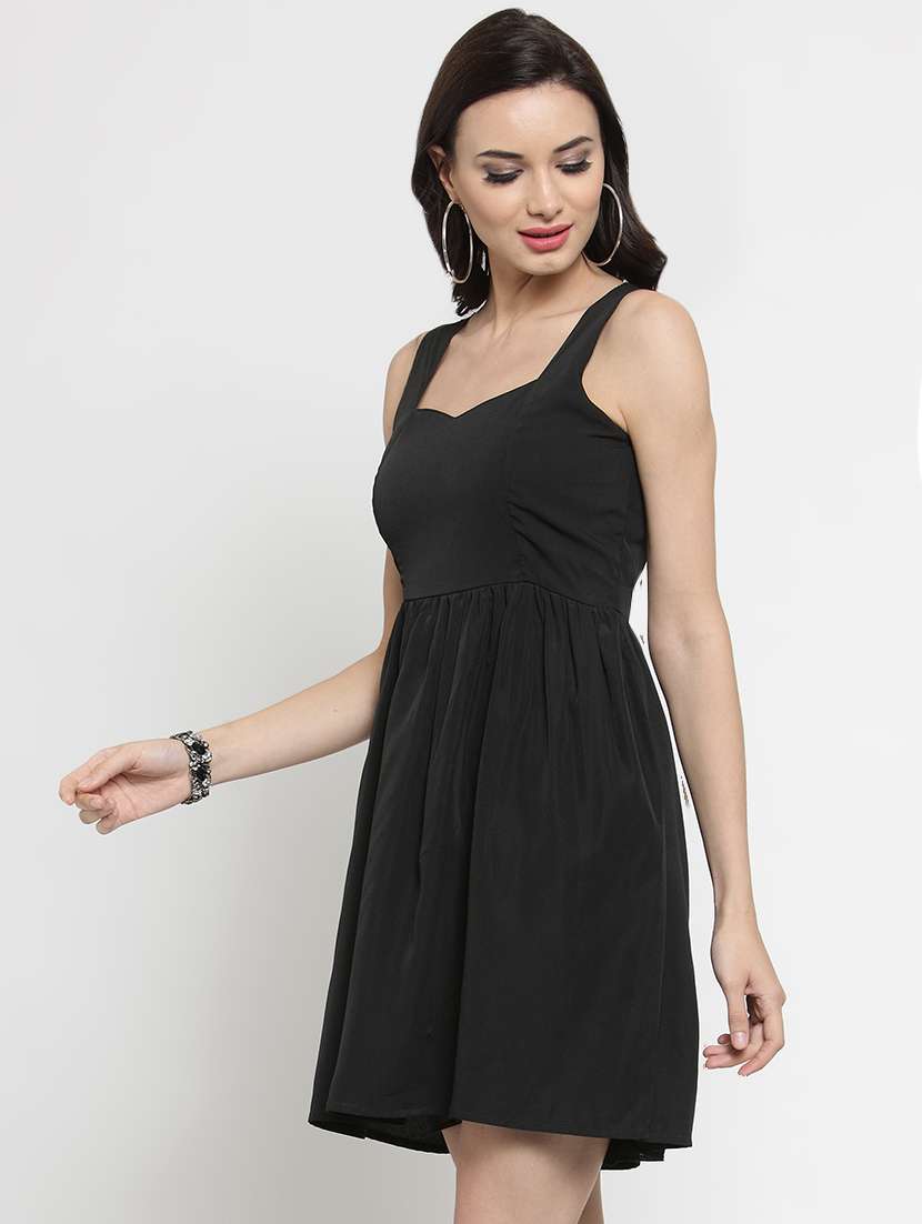 Cut Out Back A Line Dress - 16287109 -  Standard Image - 1