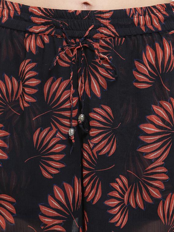 floral flared palazzo - 16287123 - Standard Image - 4